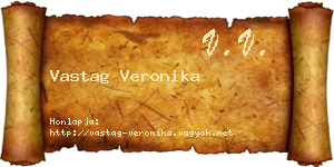 Vastag Veronika névjegykártya